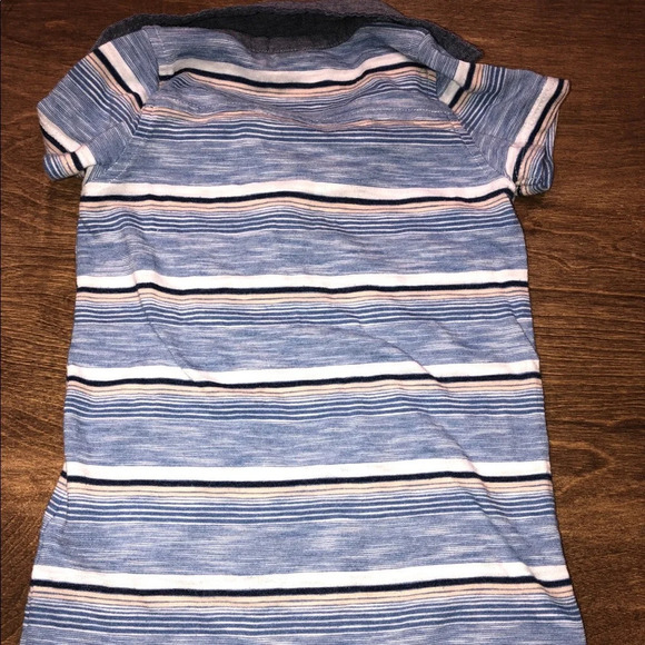 Old Navy 12-18 Months Boys Striped Collared Onesie - Picture 4 of 5